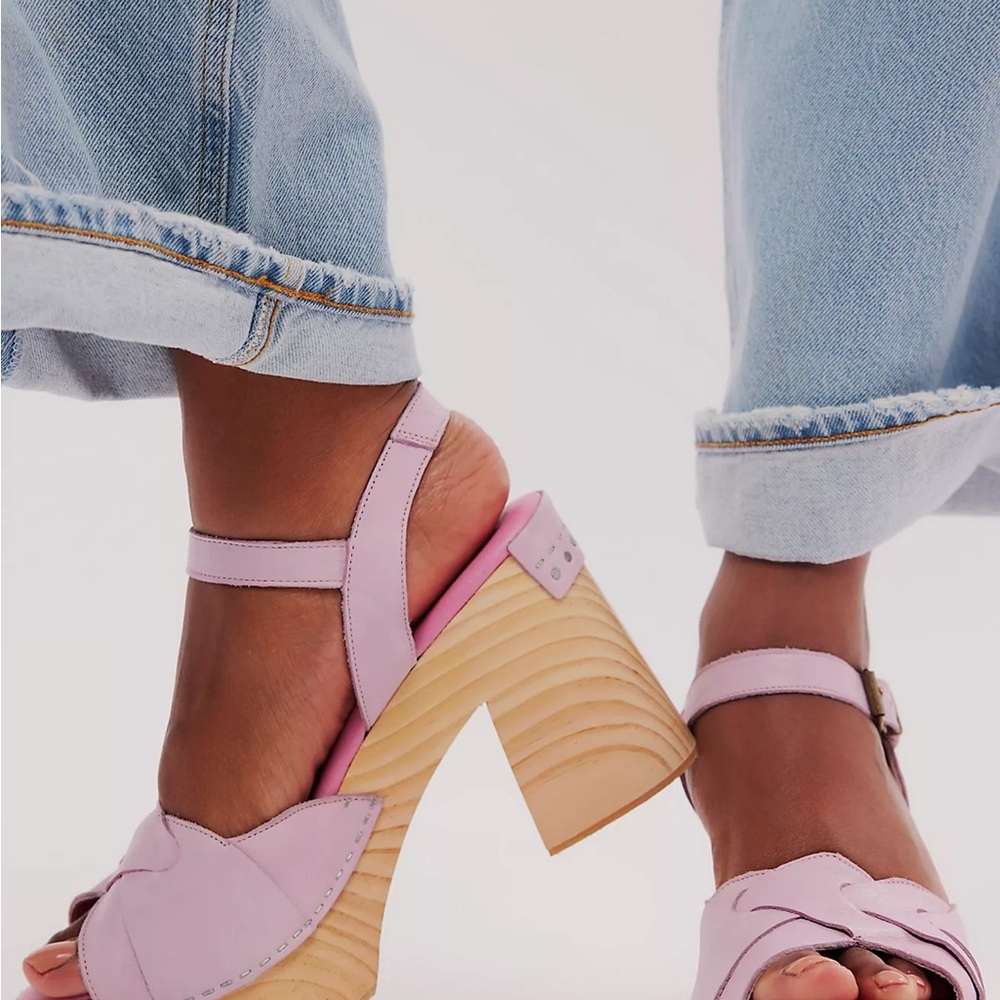 Free People Pink Orion Heels / Clogs